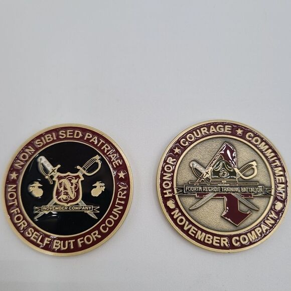 USMC November Company 4th Recruit Training Battalion Challenge Coin - Picture 1 of 1